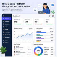 Aplicación Móvil HRMS de Alto Rendimiento, SaaS, Soporte en Línea, Multi-idioma, Linux/MAC, para Empresas