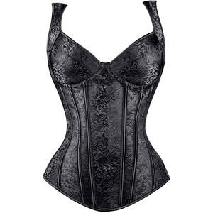 Corsets en cuir pour femmes, modelants, avec doublure brodée, fins, sans coutures, respirants, design sexy, service OEM - Product Image 1