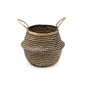 Top pick seagrass <b>belly</b> storage <b>basket</b> new design sea grass raffia <b>basket</b> for pantry organizer - Product Image 3