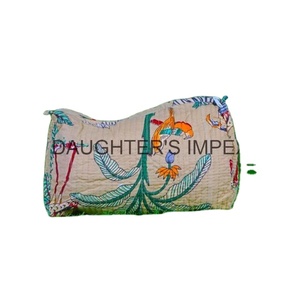Set of 3 Vintage Handmade Aesthetic Quilted Zipper <b>Makeup</b> Bags Cosmetic Pouches Travel Pouches Bridesmaid Gift-Mini/Medium/Large - Product Image 6