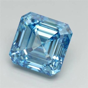 Diamante azul de corte Asscher de lujo, cultivado en laboratorio, certificado por IGI, diamante azul suelto para anillo de compromiso personalizado de 1 a 5 quilates VVS VS VS2 - Product Image 5