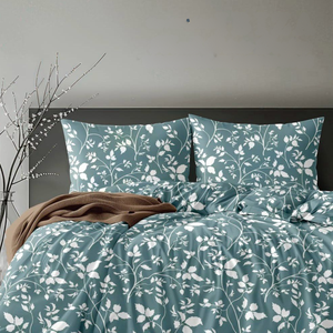 Sábanas con Estampado Floral IBIZA de Primera Calidad y Exclusivas |   Ropa de Cama de Lujo de Algodón Glaseado Pesado |   Tela de Algodón Premium |   Hogar con estilo - Product Image 1