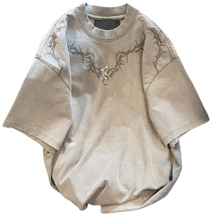 Customized Trend <b>Star</b> Foil Printed Short Sleeve T-Shirt for Men - Product Image 1