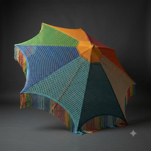 Hamac suspendu en crochet de coton arc-en-ciel JNC avec structure en bois de 3 m pour l'extérieur - Product Image 1
