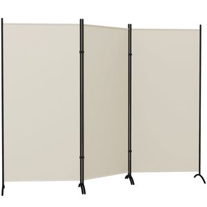 Divisorio per Stanze a 3 Pannelli Grigio Chiaro 6' per Privacy Interna in Casa e Ufficio - Product Image 1