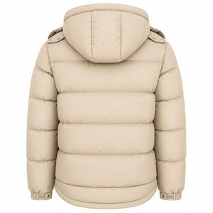 Men's Hooded Puffer Jacket Plain Dyed Custom Design Winter Quilted <b>Padded</b> Breathable <b>Waterproof</b> Outerwear - Product Image 6