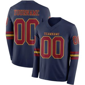 Maillot de football personnalisé respirant à manches longues avec logo frontal, vêtements de sport d'équipe de haute qualité pour toutes les saisons - Product Image 2