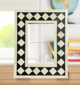 Custom Made Bone Hand Carved Photo <b>Frames</b> in Various Sizes for Home Decor and Interior Design - Product Image 2