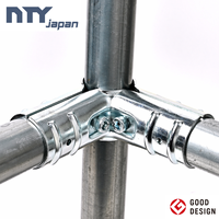 Raccord métallique pour tuyau de 1,5 pouce (48,6 mm de diamètre extérieur) – Lot d'échantillons des 5 meilleures ventes disponible – Zincé, robuste