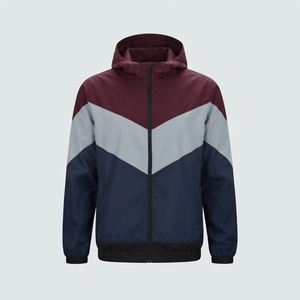 Chaqueta Cortavientos para Hombre con Cierre de Cremallera, Mangas Largas, Capucha, Precio Económico, Nueva Llegada, Venta al Por Mayor, Alta Calidad - Product Image 5
