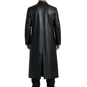 Abrigo de Cuero para Hombre de Alta Calidad, Chaqueta de Cuero Genuino Resistente al Viento, Material de Alta Calidad, Logotipo Personalizado, Proveedor de Pedidos al por Mayor - Product Image 3