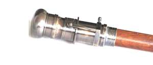 Bastón Victoriano Náutico con Mango Telescópico de Latón, Acabado Antiguo, Plegable, de Madera, Coleccionable, Vintage - Product Image 4