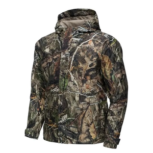 Unisex <b>Camo</b> Print Soft Shell Winter Hunting <b>Jacket</b> Windproof Button-Up Collar Camouflage Lightweight Outerwear - Product Image 3