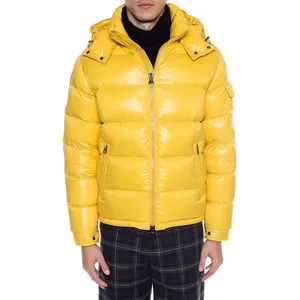 Unisex Yellow Waterproof Quick Dry Thick 300g Puffer <b>Jacket</b> Down Filled Windproof Casual Winter Wear Regular Fit - Product Image 3