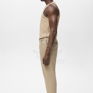 Quick Dry Breathable Eco-Friendly Knitted O-Neck Casual 100% Cotton Sleeveless Workout <b>Tank</b> <b>Top</b> <b>Men</b> High Quality Customizable - Product Image 3