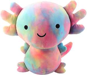 Peluche de Axolotl Arcoíris Suave, Muñeco de Peluche de Salamandra, Regalos de Halloween, Lindo Peluche de Axolotl para Niños - Product Image 1