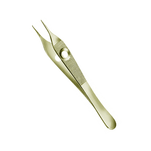 Pinzas para Tejidos Adson Rectas 1x2 Dentadas 120mm Instrumento Quirúrgico de Acero Inoxidable Alemán de Alta Calidad Manual con Certificación CE - Product Image 1