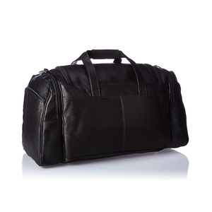 Genuine Leather Weekender Duffle Bag with Zipper Closure Large Capacity Unisex Travel <b>Luggage</b> - Product Image 4