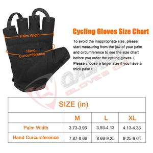 Sports Enfants Fitness Noir Blanc-Couleur Logo Poignet-Taille VTT Demi-Doigt Motards Haltérophilie Workouts Gants de Moto - Product Image 5