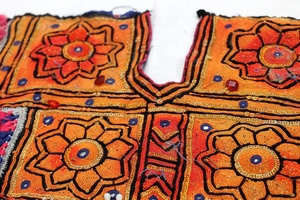 Vintage Boho Banjara bordado cuello yugo Banjara bordado cuello Banjara tela textil - Product Image 5