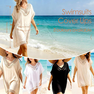 Cubierta de traje de baño suave y ligera para la playa con un estilo elegante y de primera calidad para salidas informales. - Product Image 2