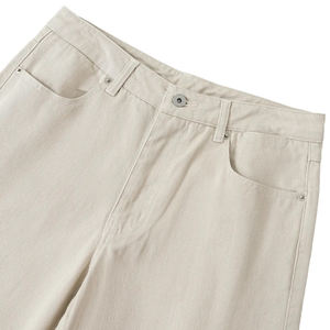 Vêtements pour hommes et femmes |   Nouveau jean coréen d'automne, couleur unie, basique, coupe slim, ample et droite, réglable, délavé, décontracté, pour le bureau et l'université - Product Image 3