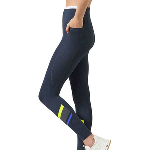 Leggings personnalisés en Spandex/Nylon respirants, antibactériens, taille haute, longueur cheville, pour toutes les saisons - Product Image 2