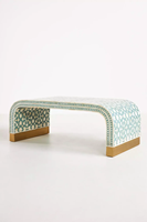 Table basse moderne en os incrusté, mosaïque artisanale, personnalisable, mobilier de luxe pour salon, chef-d'œuvre décoratif