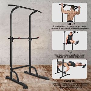 Attrezzatura Fitness da palestra per la casa regolabile in altezza Power Tower allenamento Dip Station Bar per allenamento di forza multifunzione - Product Image 4
