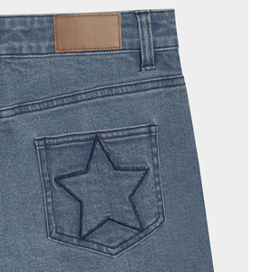Jeans amples pour femmes, broderie personnalisée, ultra-doux, respirant, écologique, tissu de qualité supérieure, séchage rapide, uni, décontracté - Product Image 4