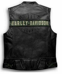 Chaleco de Cuero Harley Passing Link para Hombre - Product Image 1
