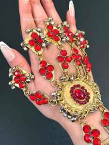 Bracelet afghan fait main de haute qualité, design personnalisé et magnifique, ensembles de bijoux vintage plaqués argent pour mariage 2026 - Product Image 4