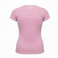 JJ Gestreiftes Kleid Damen Kurzarm Bodycon Lässiges Sommer Baumwoll-Stretch Slim Fit Mode Streetwear Kleid mit Eigenem Logo
