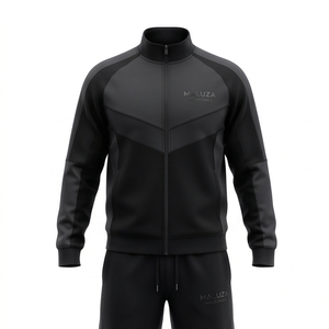 Ensemble de survêtement unisexe personnalisé à marque privée, anti-transpiration, pour le sport, la gym et le jogging, 2 en 1, 100% coton - Product Image 1