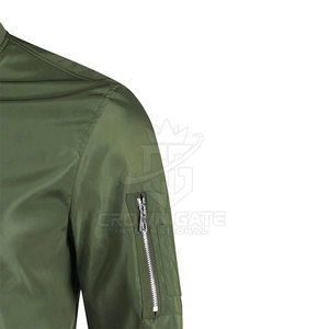 Diseña tu propia chaqueta bomber con logotipo, servicio OEM personalizado, tela ligera, chaqueta de invierno para hombre en venta - Product Image 4