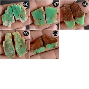 หินแกะสลักรูปทรงไม่สม่ำเสมอ คริสตัลธรรมชาติสีเขียว ลาบราดอไรต์ สำหรับทำเครื่องประดับ DIY - Product Image 6