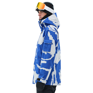 Chaqueta de Esquí para Hombre, Impermeable, Acolchada, Abrigo de Invierno para la Nieve, Transpirable, Cortavientos, con Capucha, Térmica, Ropa Deportiva para Actividades al Aire Libre - Product Image 3