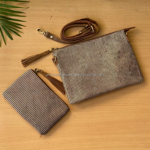 Wholesale OEM 2024 New Design Cowhide Leather Tassel Crossbody Bag and Hair on Cowhide Genuine Leather Zipper Pouch Women's Set - Product Image 2