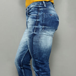 Jeans en denim stretch bleu clair taille mi-haute pour hommes Gex – Vente en gros - Product Image 6