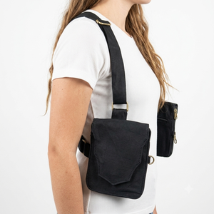 Pochette de ceinture en toile de coton de qualité export avec compartiments de rangement pour argent, passeport, cartes et téléphone, disponible à prix compétitif - Product Image 5