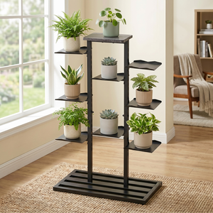 Home Storage Height Adjustable Plant Stand for Garden Patio Multi-Function Balcony Flower Pot <b>Shelf</b> Rack Storage Organizer - Product Image 1