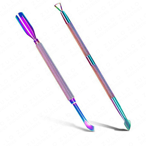 Ensemble d'outils professionnels en acier inoxydable pour repousser les cuticules, nettoyer les ongles, pour manucure, pédicure, élimination des peaux mortes et soin des ongles - Product Image 2