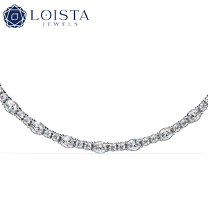 Joyería de Diamantes Cultivados en Laboratorio de Lujo en Oro, Certificado IGI, Corte Ovalado y Redondo, Precio de Fábrica, Buena Calidad, Collar Personalizado - Product Image 2