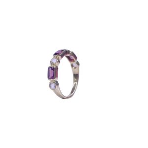 Wedding Wear 925 Sterling Silver <b>Citrine</b> Garnet Gemstone Gold Plated Women Wear Classic <b>Ring</b> - Product Image 2