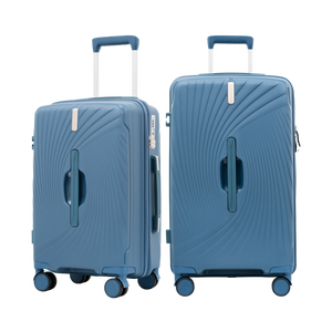 Nouvel ensemble de bagages rigides en PP avec serrure TSA, poignée en aluminium et roues pivotantes à 360° – Fabricant vietnamien – Design tendance et durable - Product Image 2