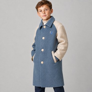 <b>Kids</b> Woolen <b>Coat</b> Comfortable Cold Weather Outerwear for <b>Winter</b> Season Customized Design High Quality Custom Brand OEM Service - Product Image 5
