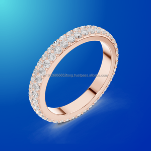 Zaranya jewels 10K Stackable <b>Ring</b> with CZ Accent Stones - Product Image 1