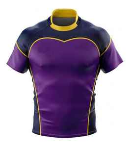 Camisetas de Rugby Transpirables con Estampado Digital Personalizado, Ropa Deportiva Ligera de Poliéster 100% de Alta Calidad al por Mayor - Product Image 5