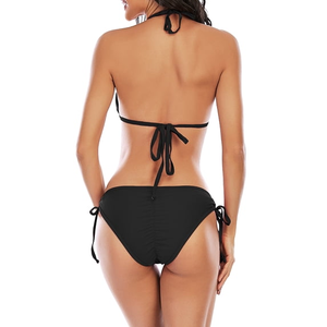 OEM/ODM Personnalisé Ensemble Bikini Brésilien Deux Pièces Taille Haute Sexy pour Femme Grande Taille, Effet Ventre Plat, Respirant, Modèle Cache-Cœur - Product Image 3
