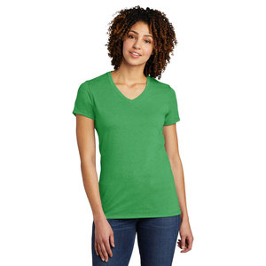 Paquete múltiple de camisetas básicas de algodón para mujer, cuello en V, manga corta, informales, deportivas, de punto, para fútbol. - Product Image 4